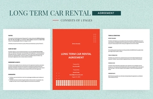 Long Term Car Rental Agreement Template Long Term Car Rental Agreement Template