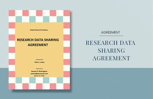 Research Data Sharing Agreement Template