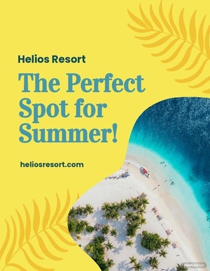 Summer Resort Flyer Template