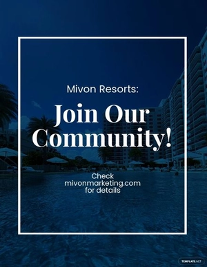 Resort Marketing Flyer Template