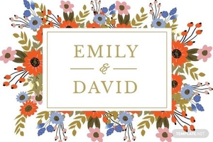 Digital Wedding Reception Card Template