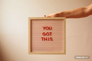 Simple Encouragement Card Template
