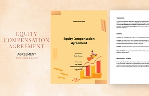 Equity Compensation Agreement Template Equity Compensation Agreement Template