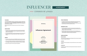 Sample Influencer Agreement Template