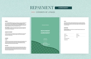 Repayment Agreement Template