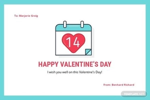 Modern Love Card Template