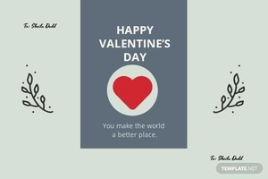 Elegant Love Card Template