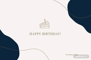 Birthday Friendship Card Template