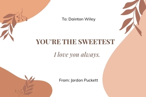 Love Card Design Template