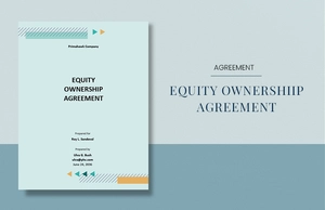 Equity Ownership Agreement Template Equity Ownership Agreement Template