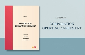 Sample Corporation Operating Agreement Template