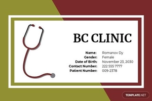 Elegant Vaccine Card Template