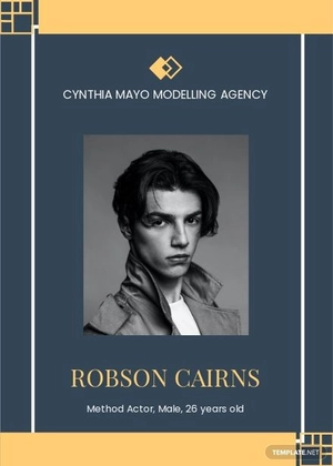 Actor Comp Card Template