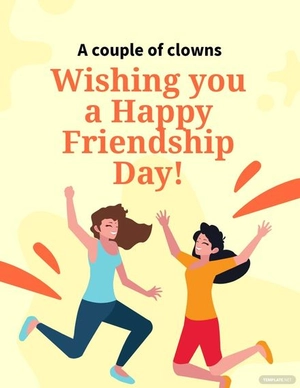 Funny Friendship Day Flyer Template
