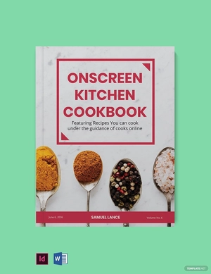Online Kitchen Cookbook Template