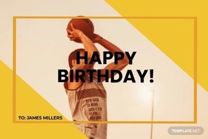 Printable Basketball Card Template