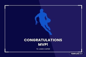 Basketball Player Card Template