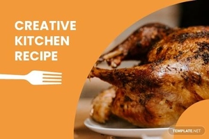 Creative Kitchen Recipe Card Template