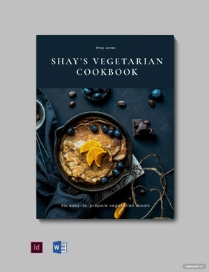 Online Vegetarian Cookbook Template