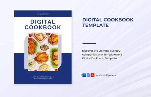 Digital Cookbook Template