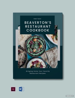 Digital Kitchen Cookbook Template