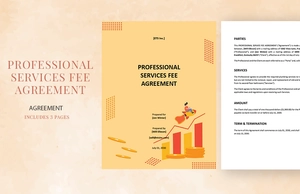 Professional Services Fee Agreement Template