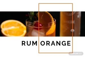Old Fashioned Drink Recipe Card Template