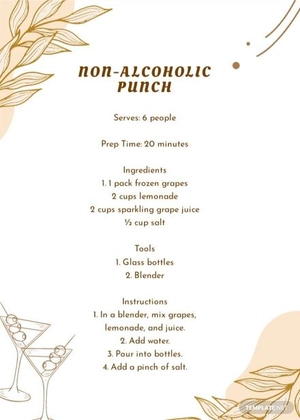 Gold Bridal Shower Recipe Card Template