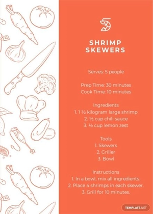 Holiday Recipe Card Template