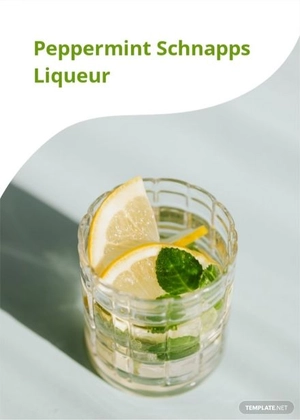 Holiday Cocktail Recipe Card Template