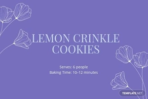 Lavender Bridal Shower Recipe Card Template