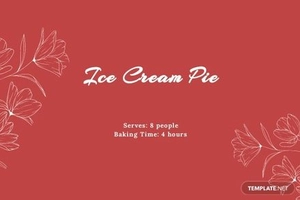 Personalized Bridal Shower Recipe Card Template