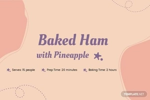 Vintage Looking Recipe Card Template