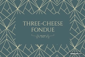 Digital Vintage Recipe Card Template