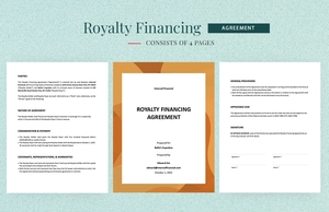 Royalty Financing Agreement Template