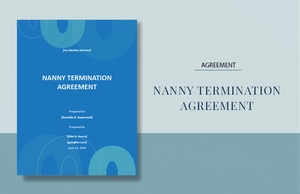 Nanny Termination Agreement Template