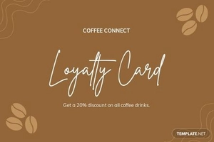 Company Loyalty Card Template