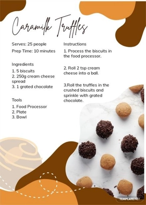 Printable Recipe Card Template