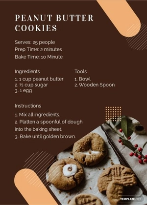 Printable Personized Recipe Card Template