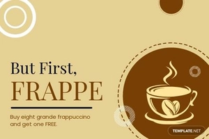 Coffee Shop Loyalty Card Template
