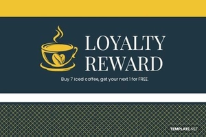 Cafe Loyalty Card Template