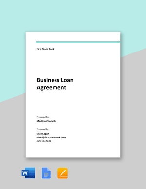 Business Loan Agreement Template