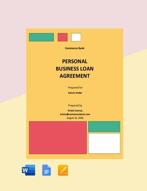 Personal Business Loan Agreement Template