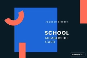 Library Membership Card Template