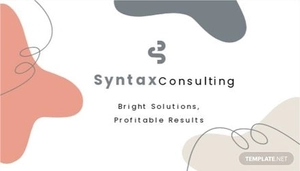 Calling Card Template