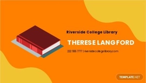 Library Borrowing Card Template