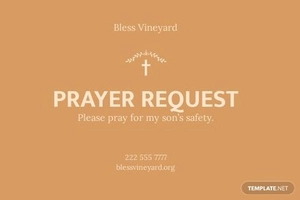 Prayer Request Card Template