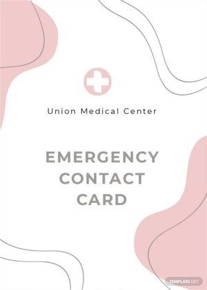 Emergency Card Template