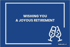 Sample Digital Retirement Card Template
