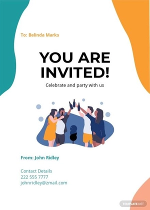 Digital Invitation Card Template